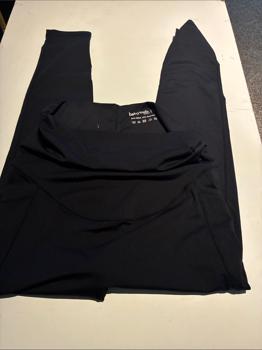 Maternity Black High-Waist Active Leggings